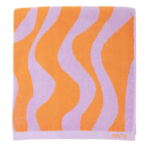 Pentik Hiekka Orange / Purple Bath Towel