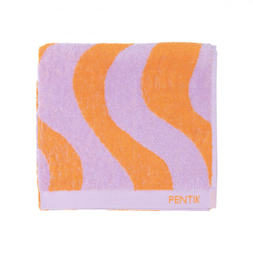 Pentik Hiekka Orange / Purple Hand Towel