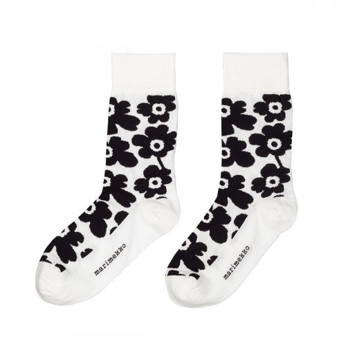 Marimekko Unikko Black / White Socks