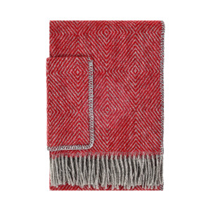 Lapuan Kankurit Maria Grey / Red Wool Pocket Shawl