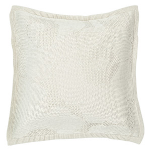 Marimekko Unikko Ecru Knit Large Throw Pillow