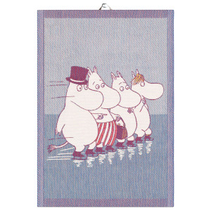 Ekelund Moomin Skating Tea Towel
