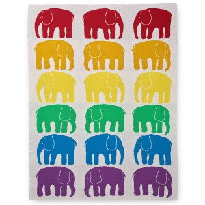 Finlayson Elefantti Multicolor Baby Blanket