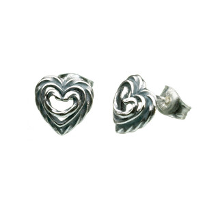Kalevala Heart of the House Silver Post Earrings