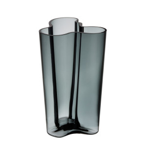 iittala Aalto Finlandia Dark Grey Wide Vase - 10-1/4"