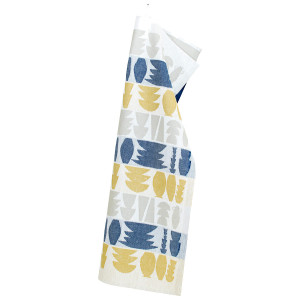 Lapuan Kankurit Kipot Yellow / Blue / Grey Tea Towel