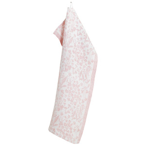 Lapuan Kankurit Niitty Pink / White Tea Towel