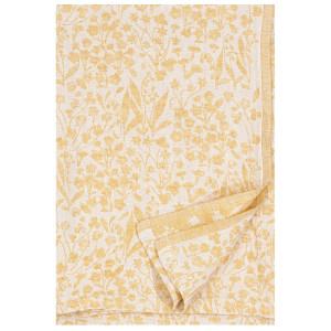 Lapuan Kankurit Niitty Yellow Linen Blanket / Tablecloth