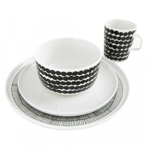 Marimekko Black / White 16pc Dinnerware Set