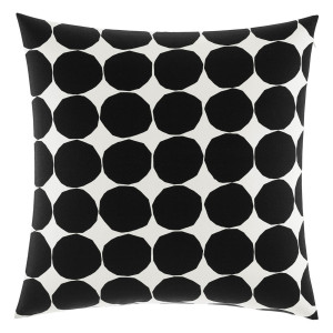 Marimekko Kivet White / Black Oversized Throw Pillow