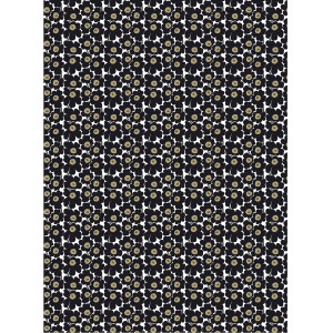Marimekko Mini Unikko Black Fabric
