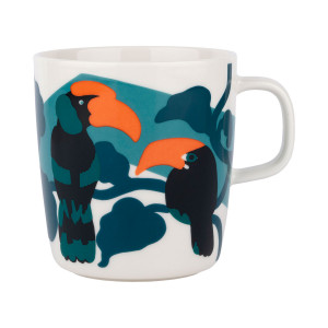 Marimekko Pepe Orange / Turquoise Large Mug