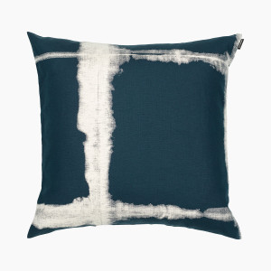 Marimekko Taite Navy / White Throw Pillow