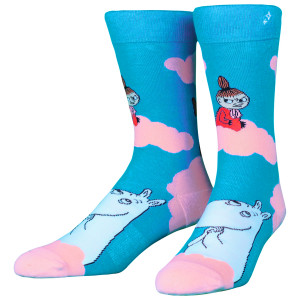 Moomin Clouds Blue Socks