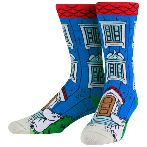 Moomin House Blue Socks