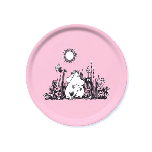 Moomin Hug Pink Round Serving Tray