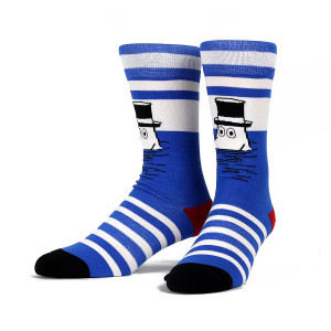 Moomin Pop Stripe Blue Socks