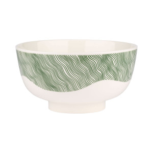 Marimekko Gabriel Nakki Green / White Large Bowl