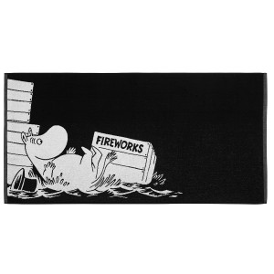 Finlayson Moominpappa Black Bath Towel