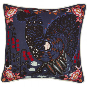 Klaus Haapaniemi Grouse in the Woods White Throw Pillow