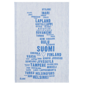 Lapuan Kankurit My Finland Blue Tea Towel
