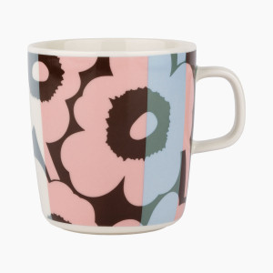 Marimekko Unikko Ralli Pink / Blue / White Large Mug