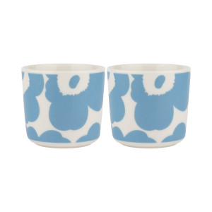 Marimekko Unikko Blue / White Coffee Cups - Set of 2