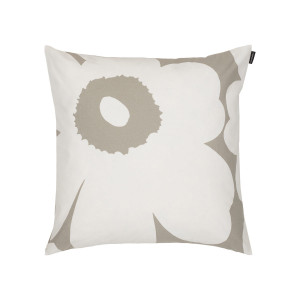 Marimekko Unikko Grey / Off White Throw Pillow