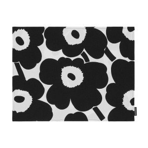 Marimekko Unikko White / Black Acrylic-coated Placemat