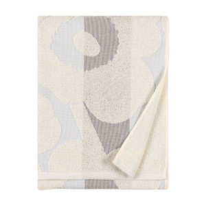 Marimekko Unikko Ralli White / Blue / Peach Bath Towel