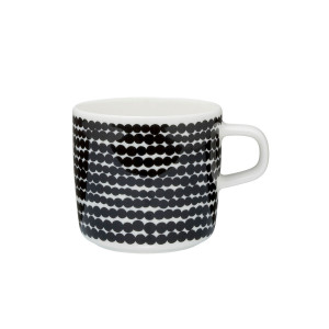 Marimekko Räsymatto White / Black Coffee Cup