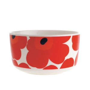 Marimekko Red Unikko Cereal / Soup Bowl
