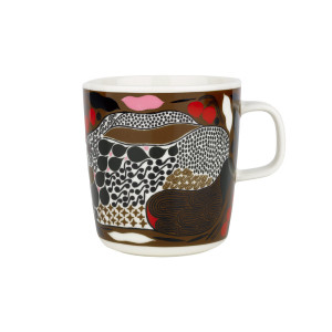 Marimekko Rusakko Brown / Black Large Mug