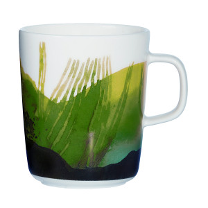 Marimekko Weather Diary White / Green Mug 