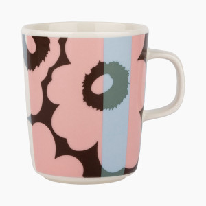 Marimekko Unikko Ralli Pink / Blue / White Small Mug