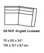 Palliser Flex RHF Angled Love Seat