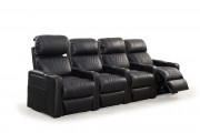 HT Design Sheridan Home Theater Seating with Power Recline, Power Headrest, & Power Lumbar