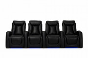 HT Design Somerset Theater Seating Power Recline Top Grain Leather