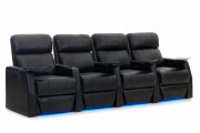 HTDesign Warwick Home Theater Seating Top Grain Leather