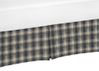 Blue plaid sale crib skirt