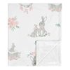 Bunny Floral Collection Baby Blanket