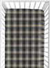 Blue plaid sale crib sheet