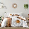 Boho Sun White and Pumpkin Collection Full Queen Bedding