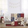 Wild West Cowboy Collection Sweet Jojo Designs 6 Piece Crib Bedding + BreathableBaby Breathable Mesh Liner  - Cow Print