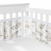 Botanical Taupe Collection Sweet Jojo Designs + BreathableBaby Breathable Mesh Crib Liner