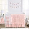 Rose Pink Collection Sweet Jojo Designs 6 Piece Crib Bedding + BreathableBaby Breathable Mesh Liner