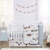Airplane Red and Blue Collection 4 Piece Crib Bedding