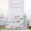 Airplane Red and Blue Collection Sweet Jojo Designs 6 Piece Crib Bedding + BreathableBaby Breathable Mesh Liner Anti Bumper Pad