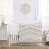 Boho Fringe Linen Collection 4 Piece Crib Bedding