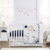 Celestial Navy Blue and Gold Collection 4 Piece Crib Bedding